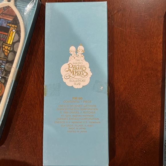 1989 ENESCO PRECIOUS MOMENTS COLLECTORS   SET OF 7 STAINED GLASS ORNAMENTS - Picture 12 of 16